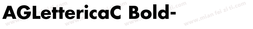AGLettericaC Bold字体转换